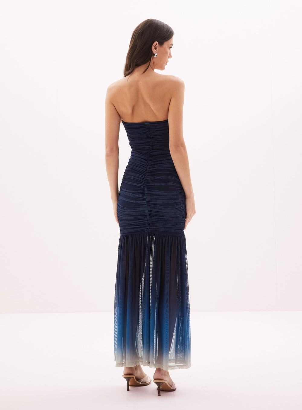 Vestido Feminino Longo Tomara Que Caia Azul 4