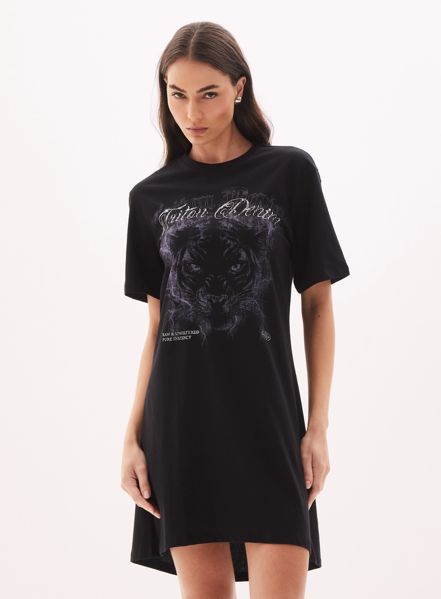 Vestido Feminino Curto Estampado