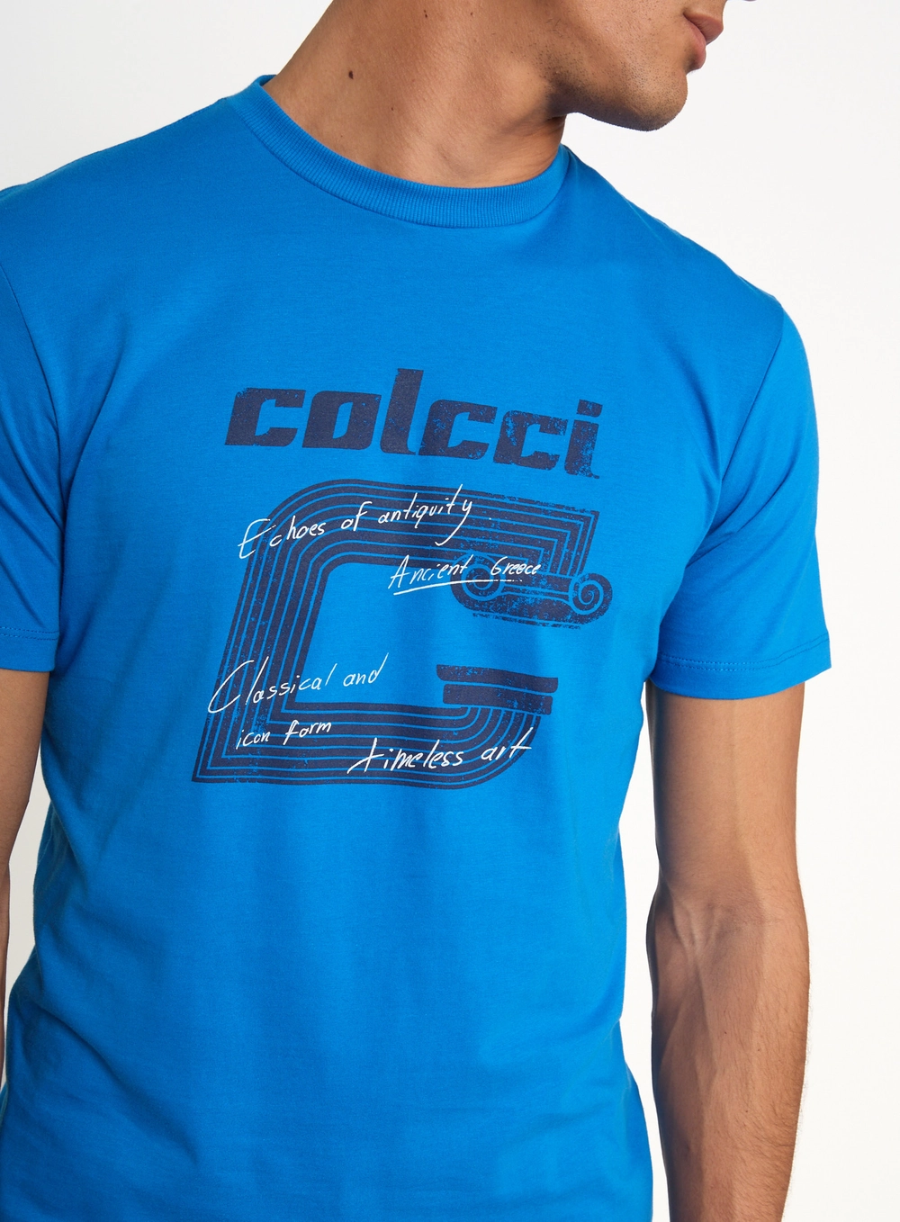 Camiseta Com Estampa Timeless Art Azul