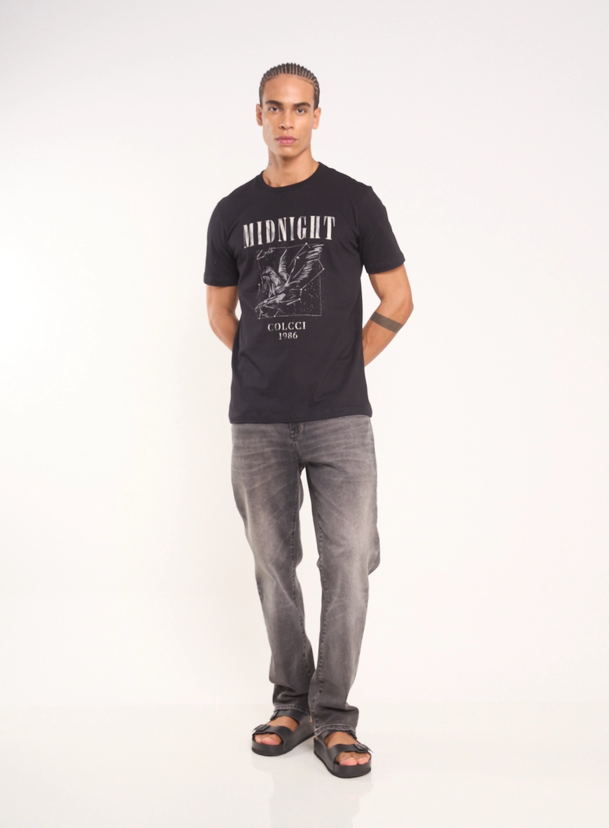 Camiseta Masculina Com Estampa Midnight