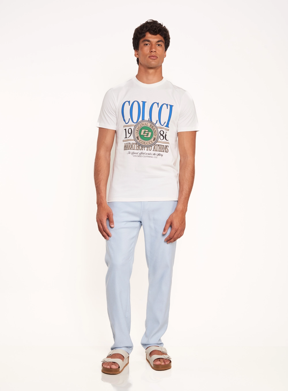 Camiseta Masculina Com Estampa Marathon Off Shell