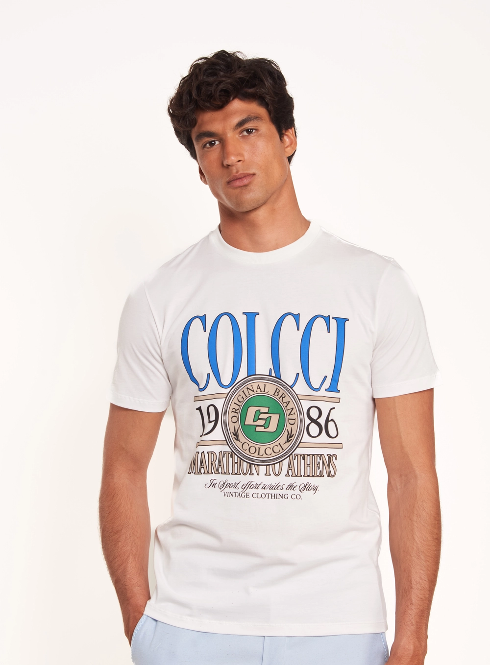 Camiseta Masculina Com Estampa Marathon Off Shell