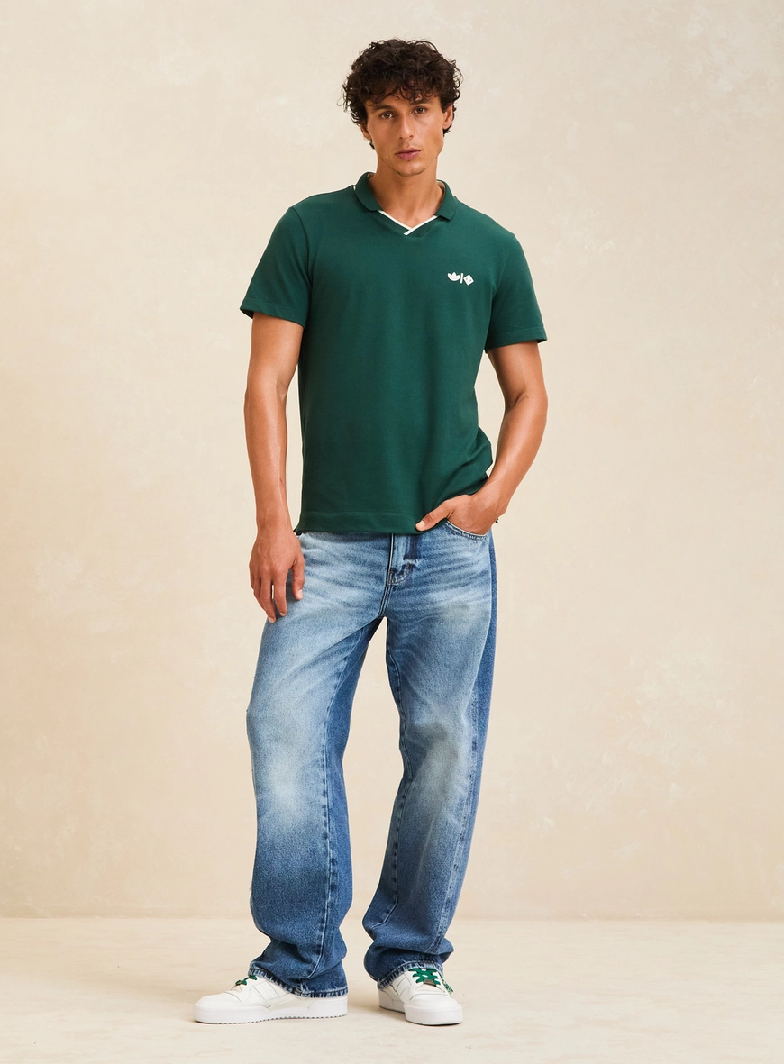 Calça Jeans Unissex Baggy - Forum | Adidas Índigo Masc 1