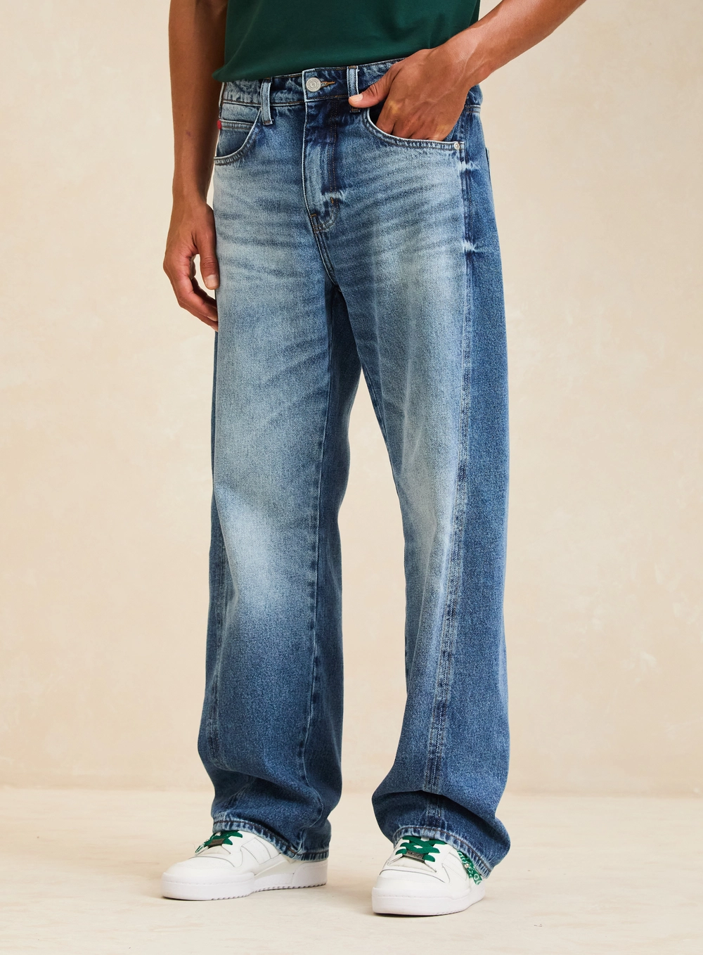 Calça Jeans Unissex Baggy - Forum | Adidas Índigo Masc 2
