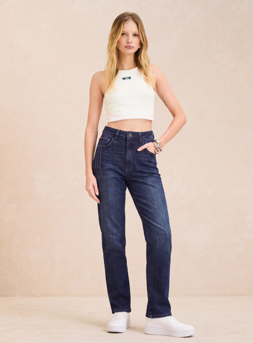 Calça Jeans Unissex - Forum | Adidas Índigo Fem 1