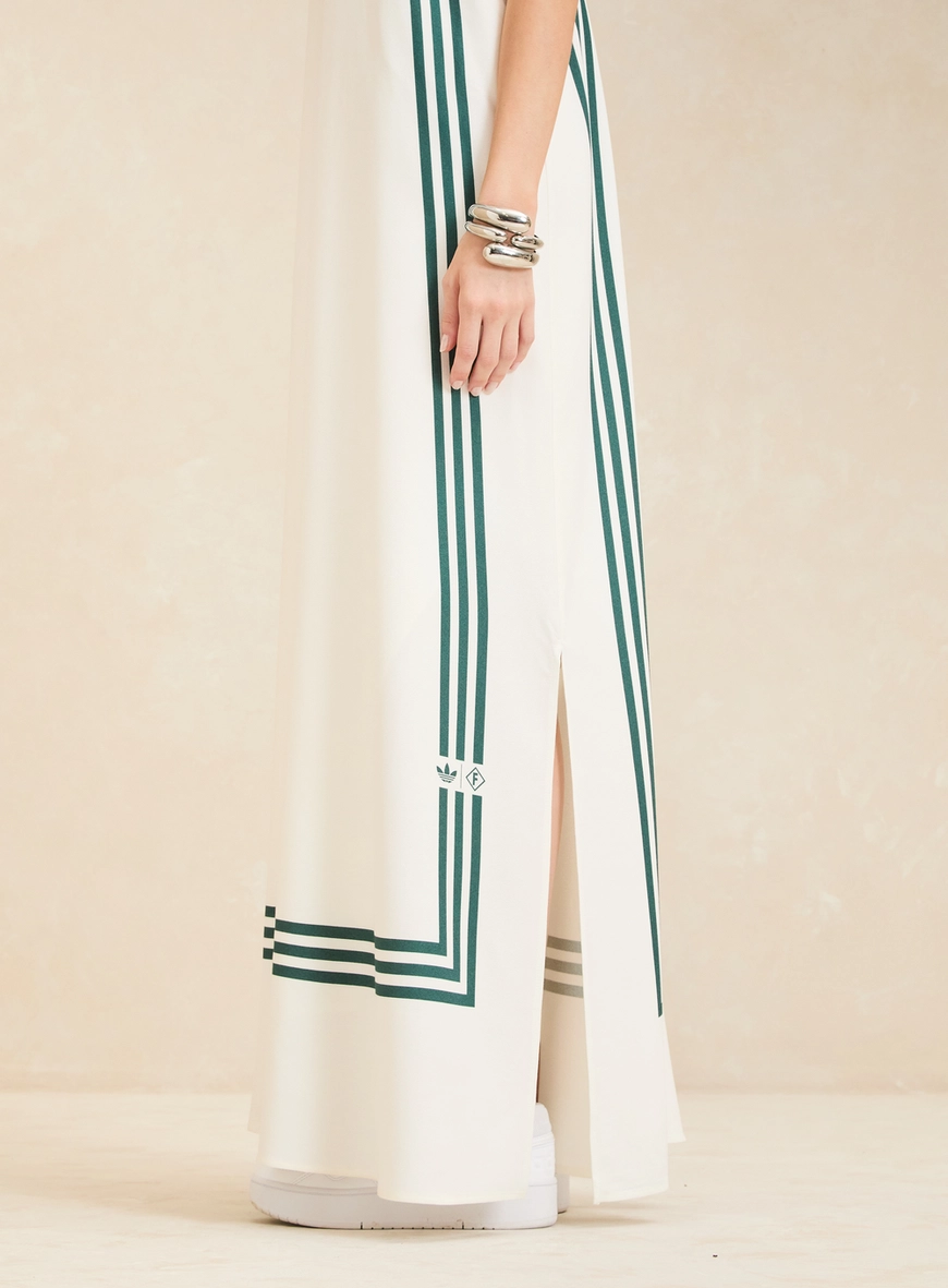 Vestido Maxi Midi Com Fenda - Forum | Adidas Branco 4