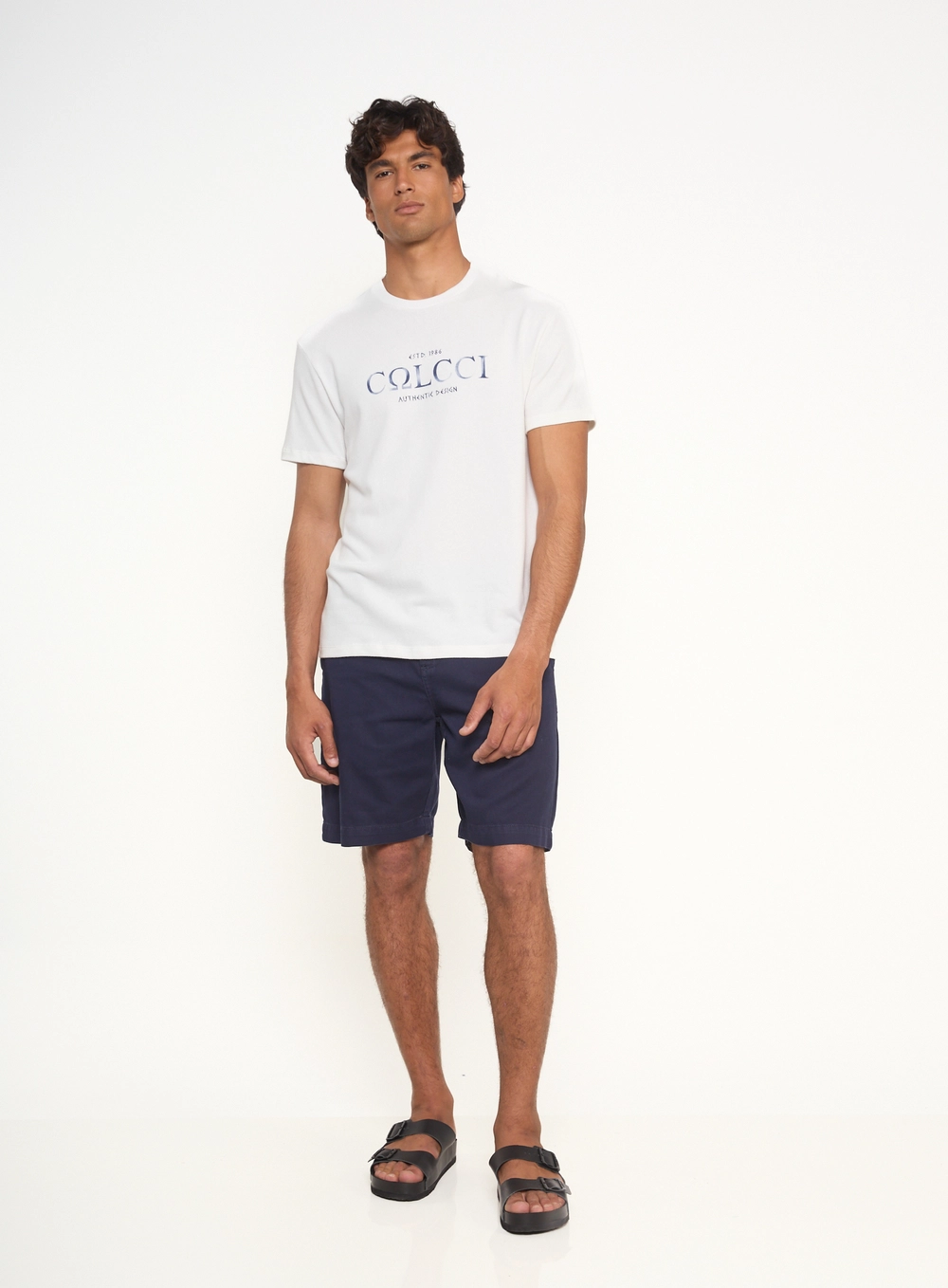 Camiseta Masculina Com Escrita Off Shell