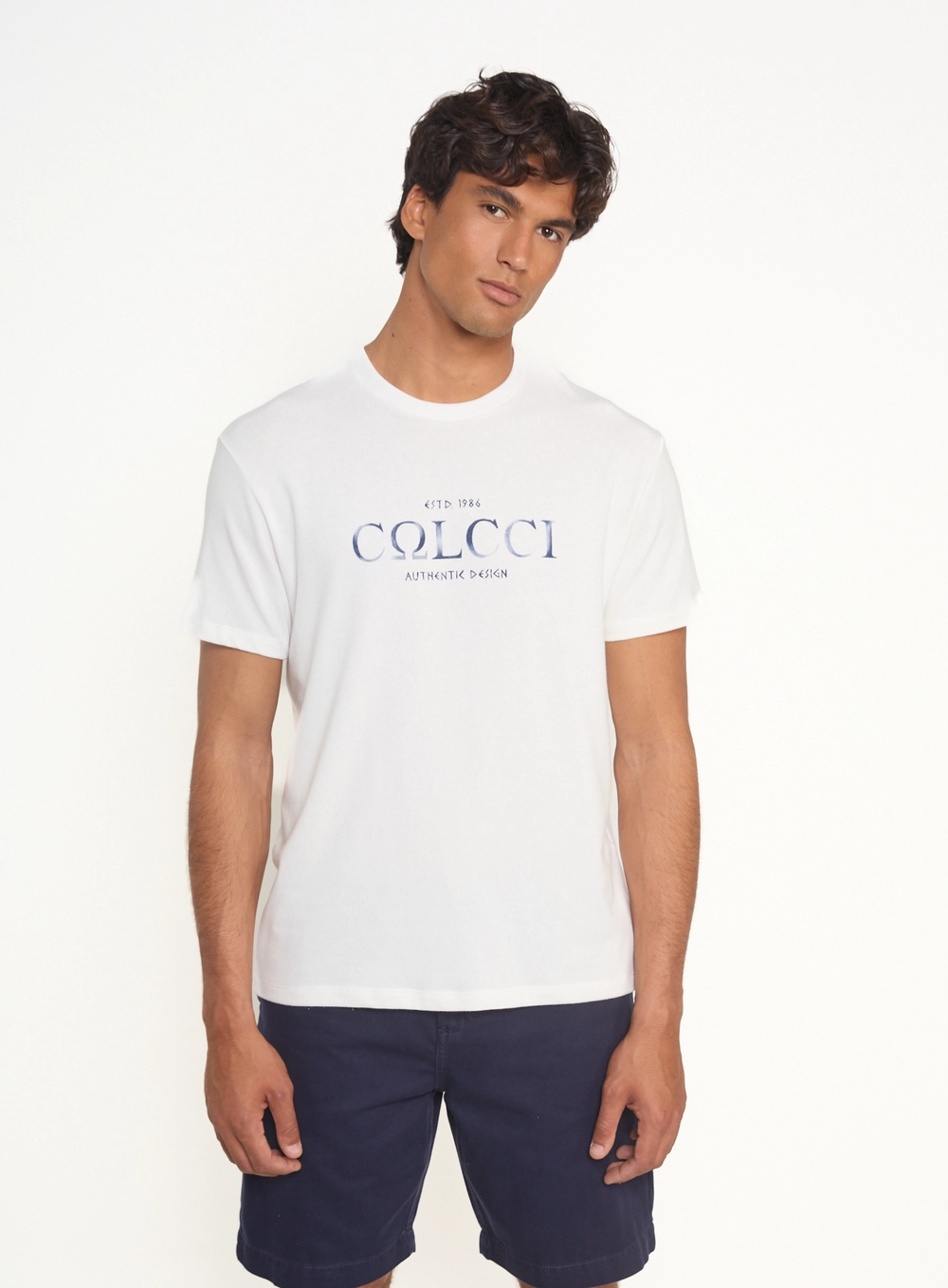 Camiseta Masculina Com Escrita Off Shell