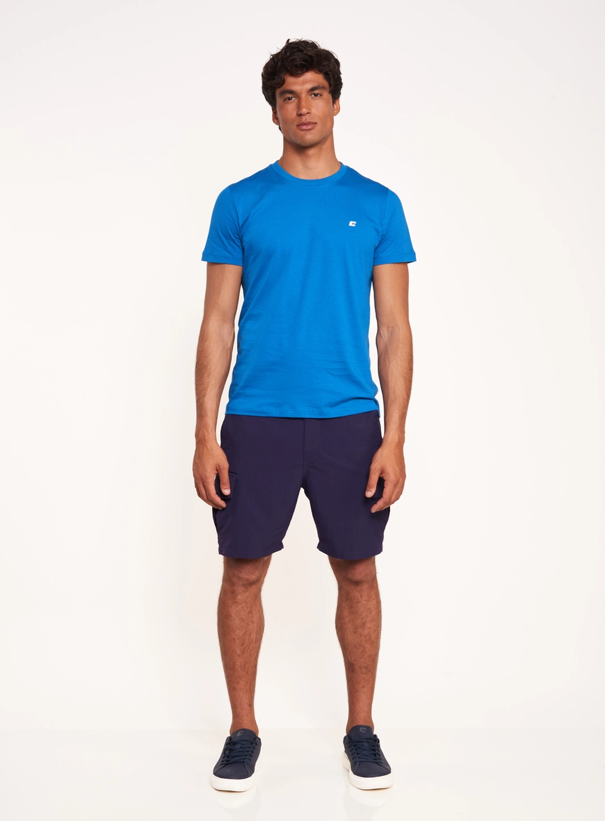 Camiseta Com Logo Bordado