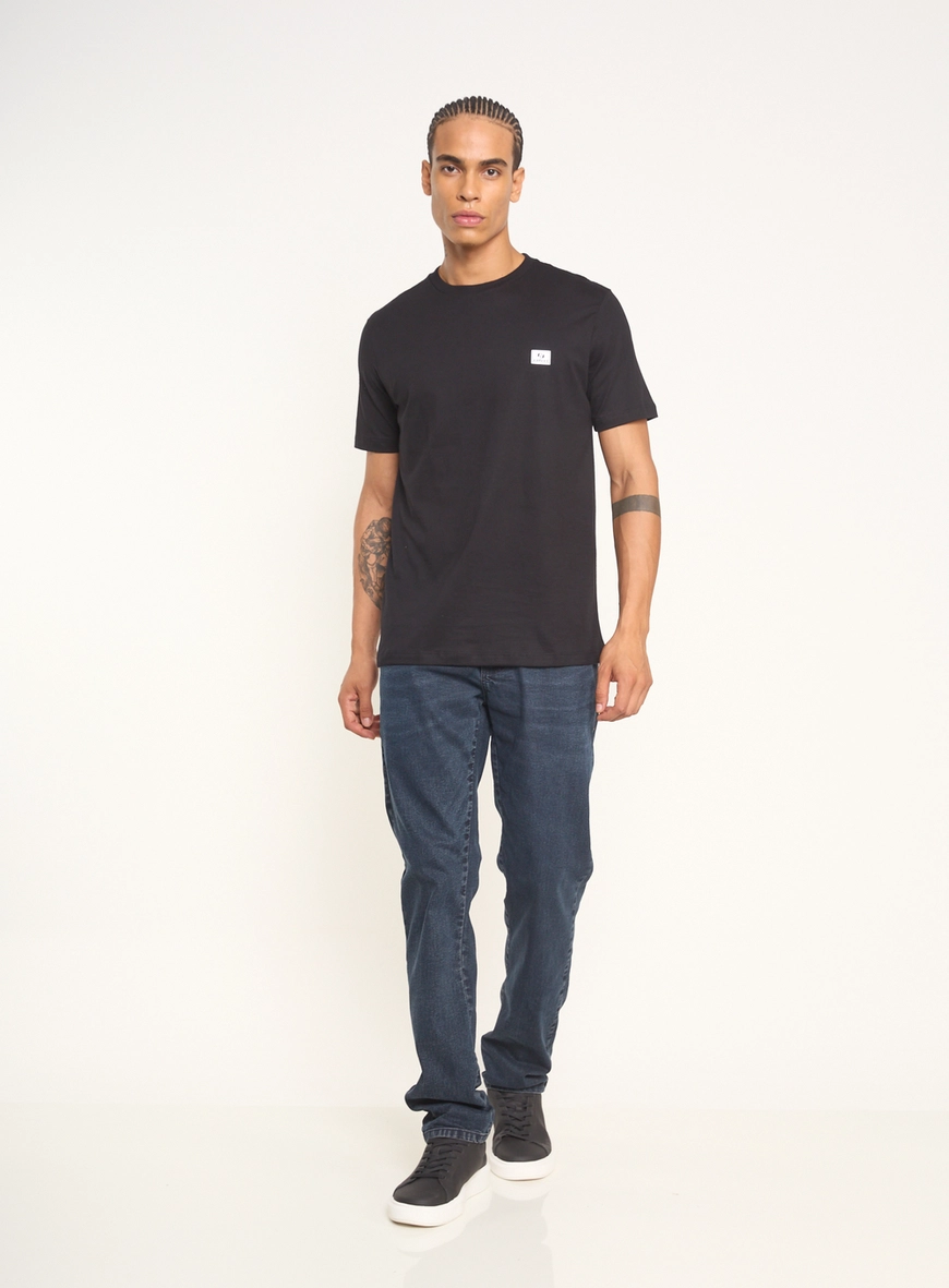 Camiseta Masculina Com Patch Localizado
