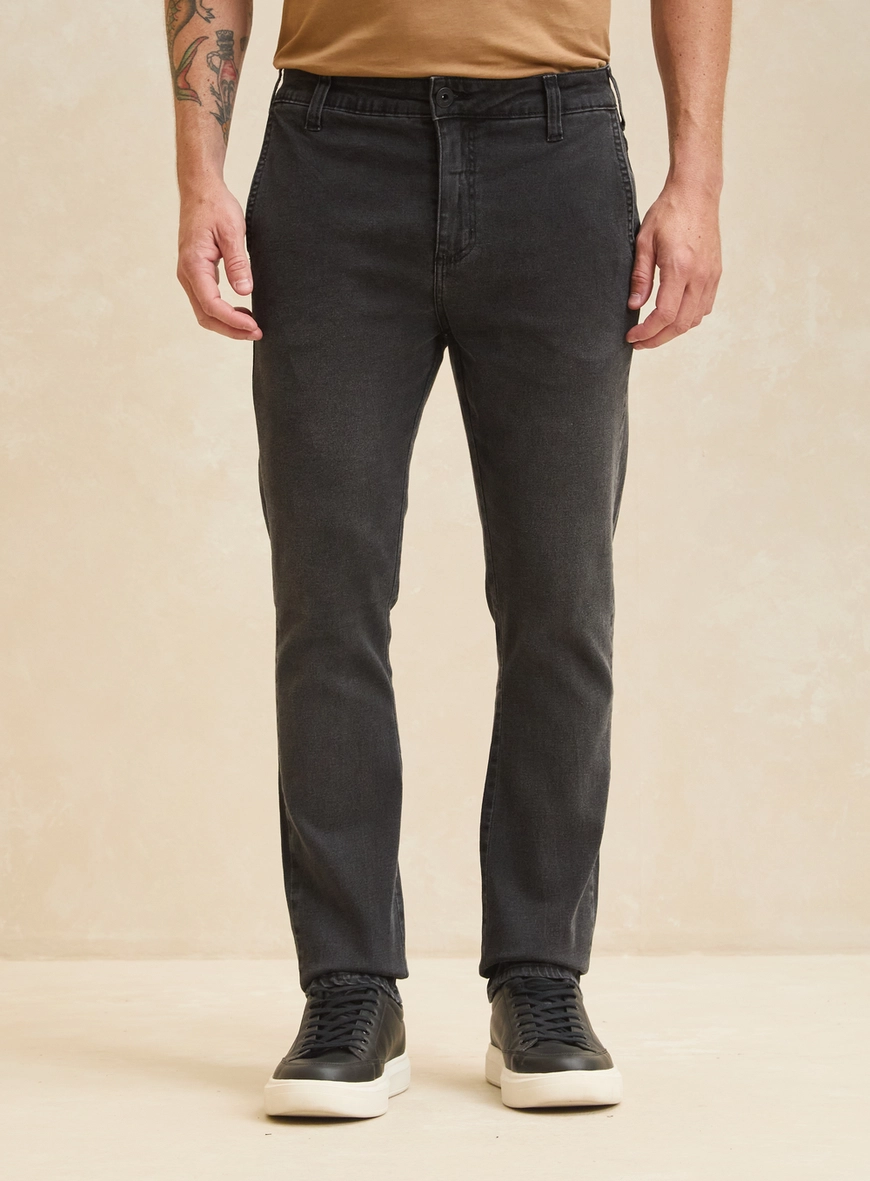 Calça Jeans Masculina - Vitor Indigo Preto 3