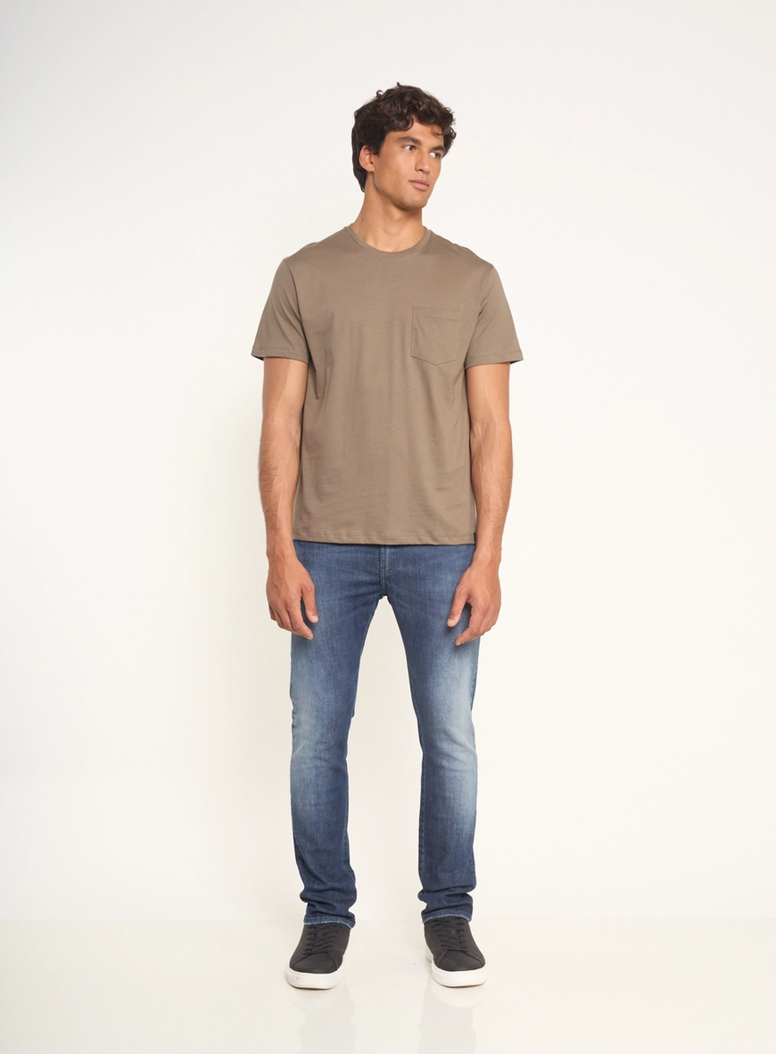 Camiseta Masculina Com Bolso
