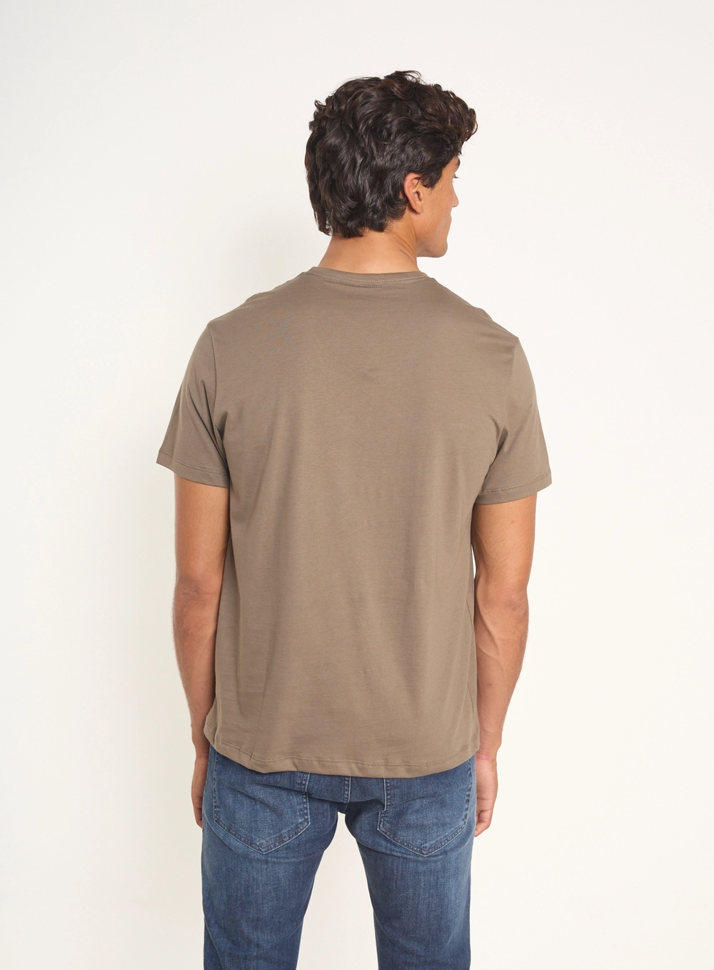 Camiseta Masculina Com Bolso Verde Biosphere