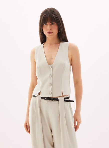 Colete Feminino Alfaiataria - Fashion