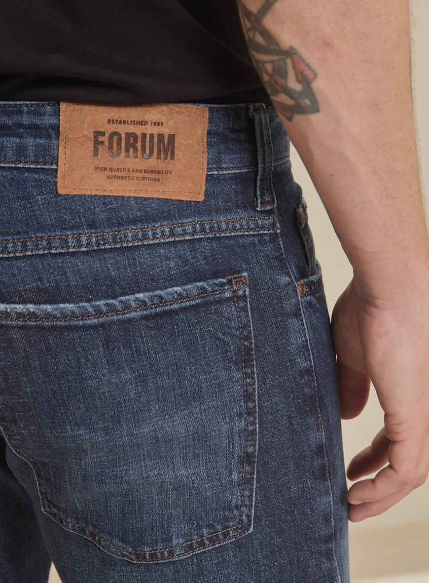 Calça Jeans Masculina Dark Wash - Paul Slim Índigo 4