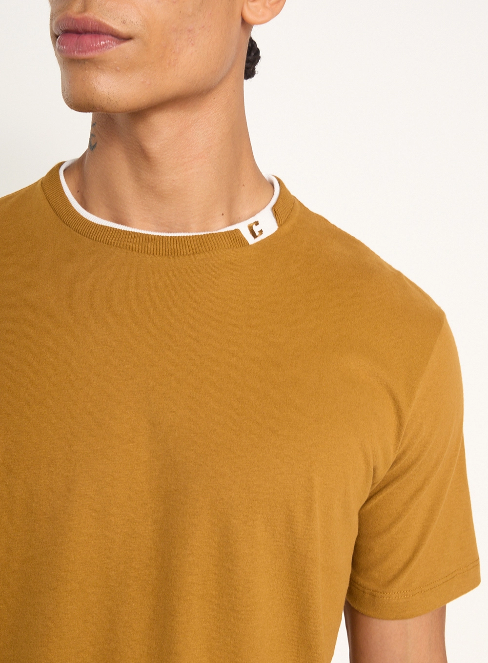 Camiseta Masculina New Slim Marrom