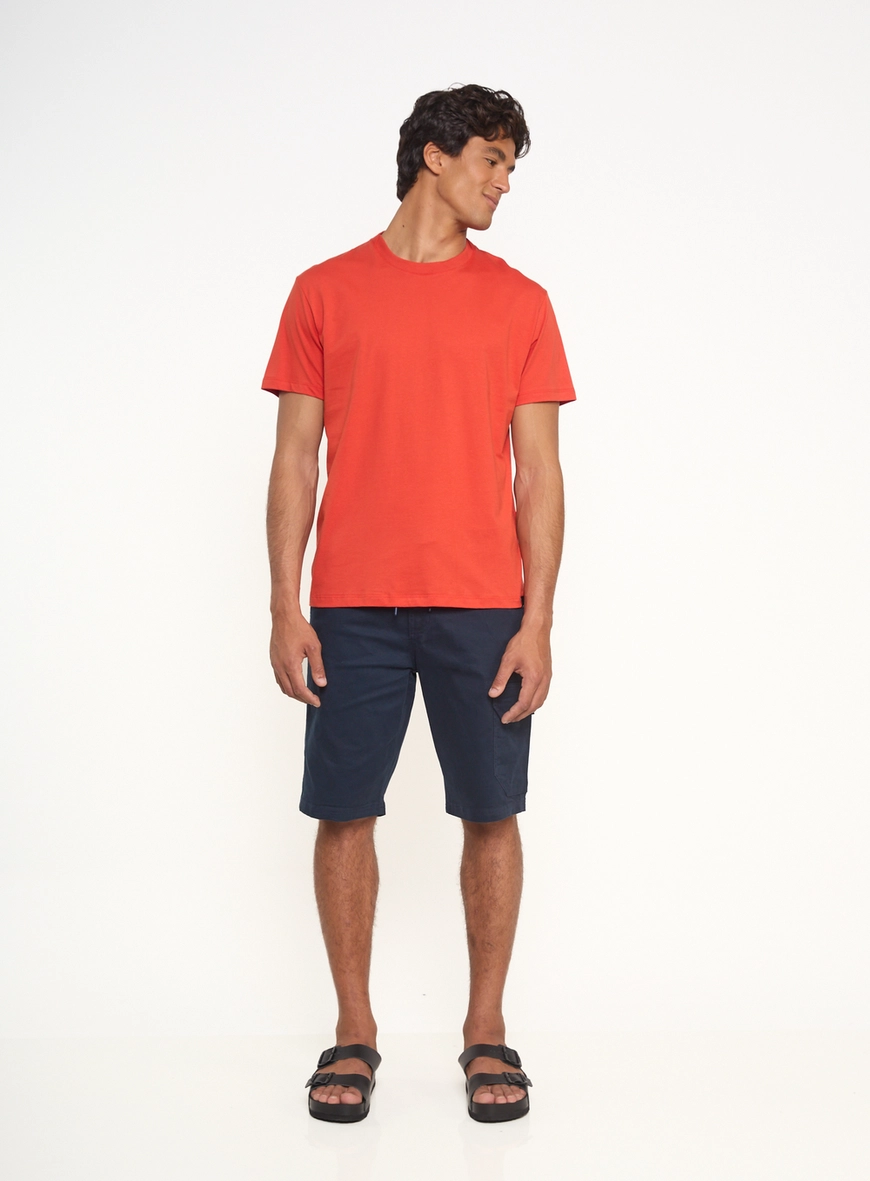 Camiseta Masculina Com Logo Bordado