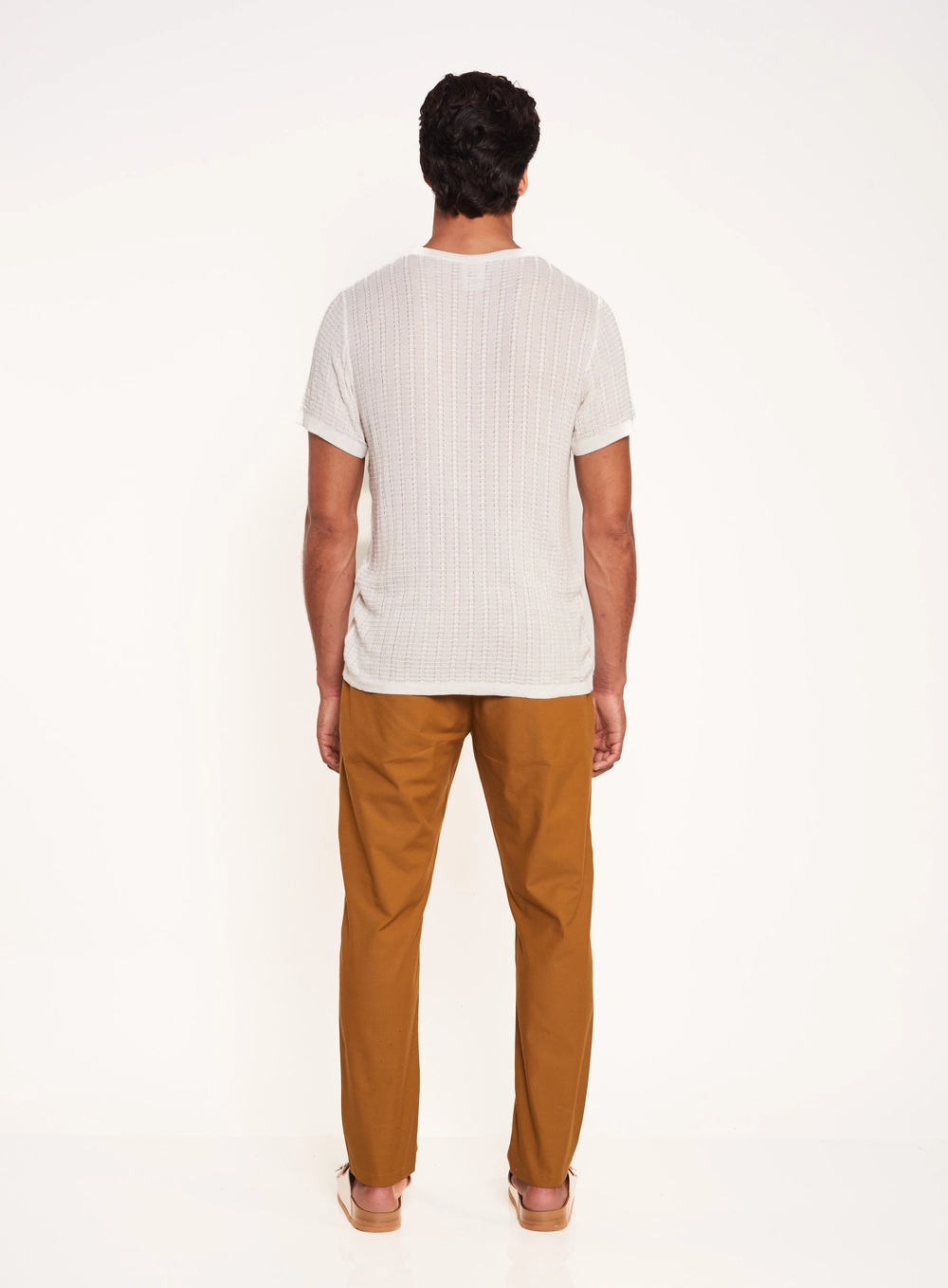 Camiseta Masculina Gola Redonda Com Textura Off Shell
