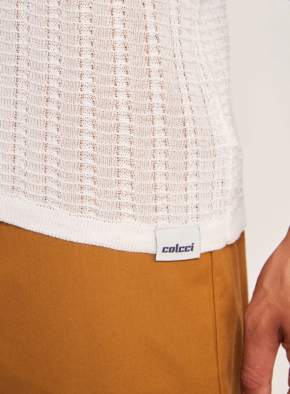 Camiseta Masculina Gola Redonda Com Textura Off Shell