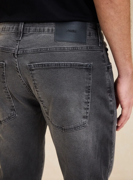 Calça Jeans Masculina Estonada Escura - Paul Slim