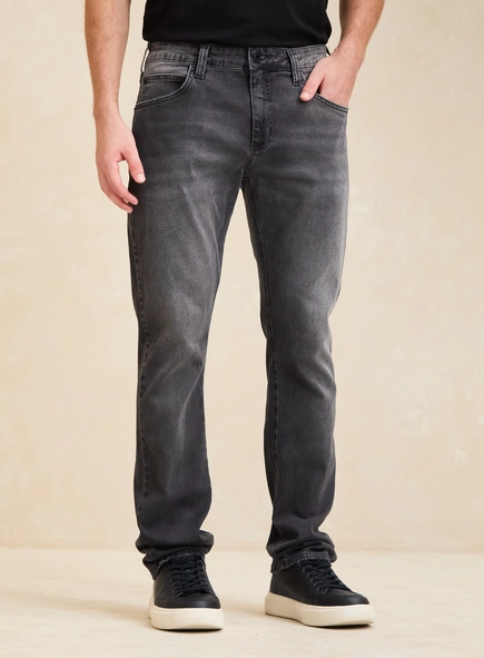 Calça Jeans Masculina Estonada Escura - Paul Slim