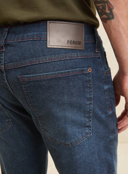 Calça Jeans Masculina Índigo Escuro - Paul Slim