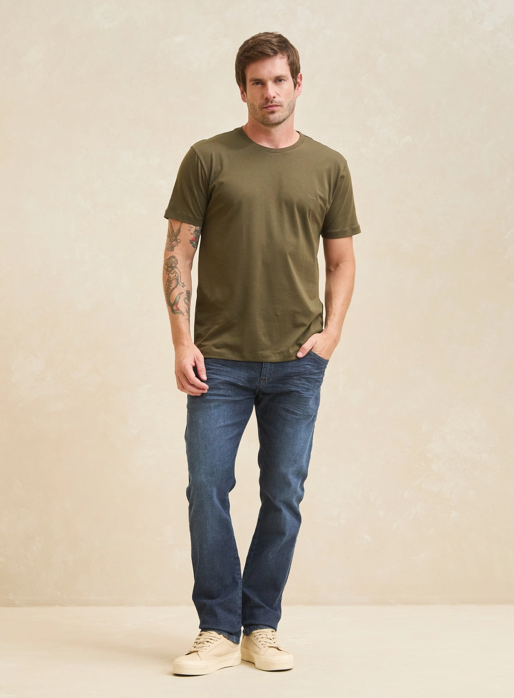 Calça Jeans Masculina Índigo Escuro - Paul Slim Índigo 1