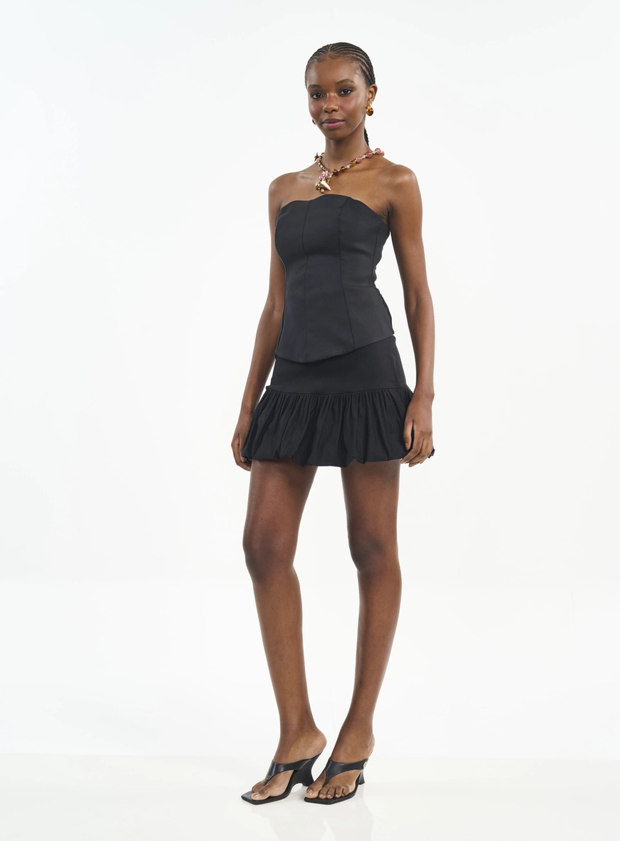 Blusa Corset Tomara Que Caia Com Zíper