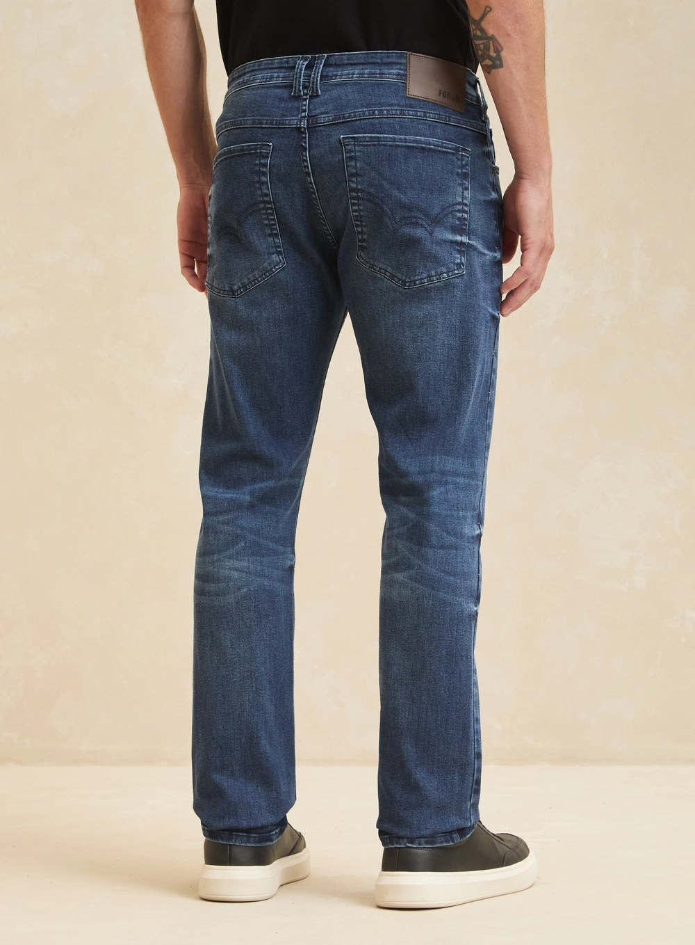 Calça Jeans Masculina Marmorizado - Paul Slim Índigo 2