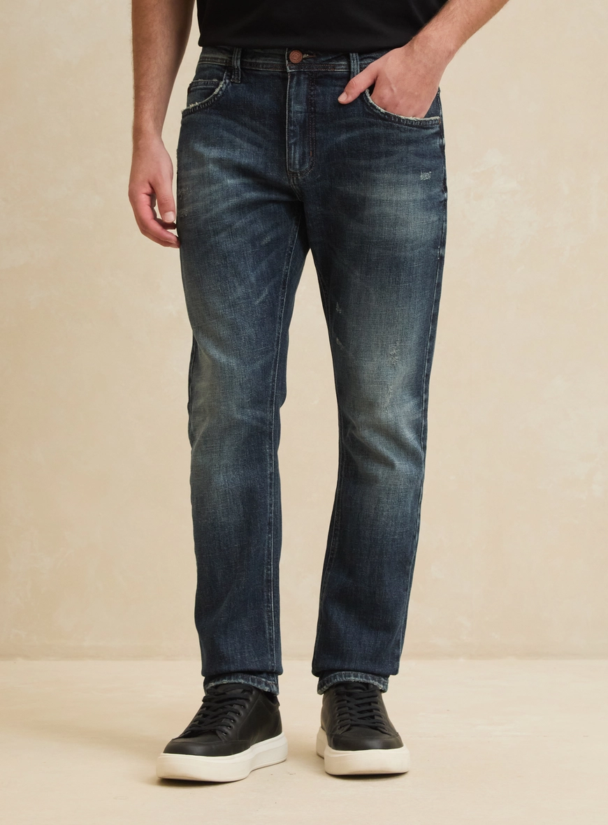 Calça Jeans Masculina Índigo Escuro - Paul Slim Índigo 3