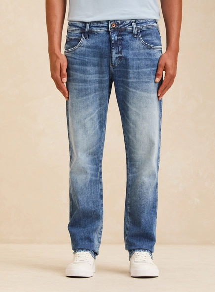 Calça Jeans Masculina Estonada - Paul Slim