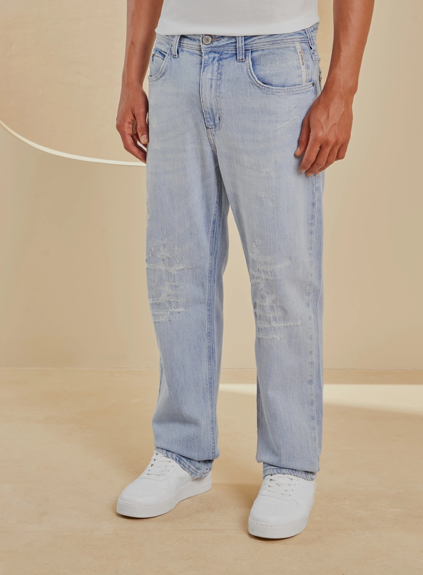 Calça Jeans Masculina Lavagem Clara - Malta Índigo 3