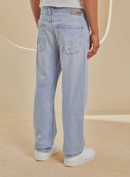 Calça Jeans Masculina Lavagem Clara - Malta