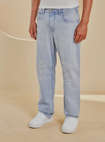 Calça Jeans Masculina Lavagem Clara - Malta