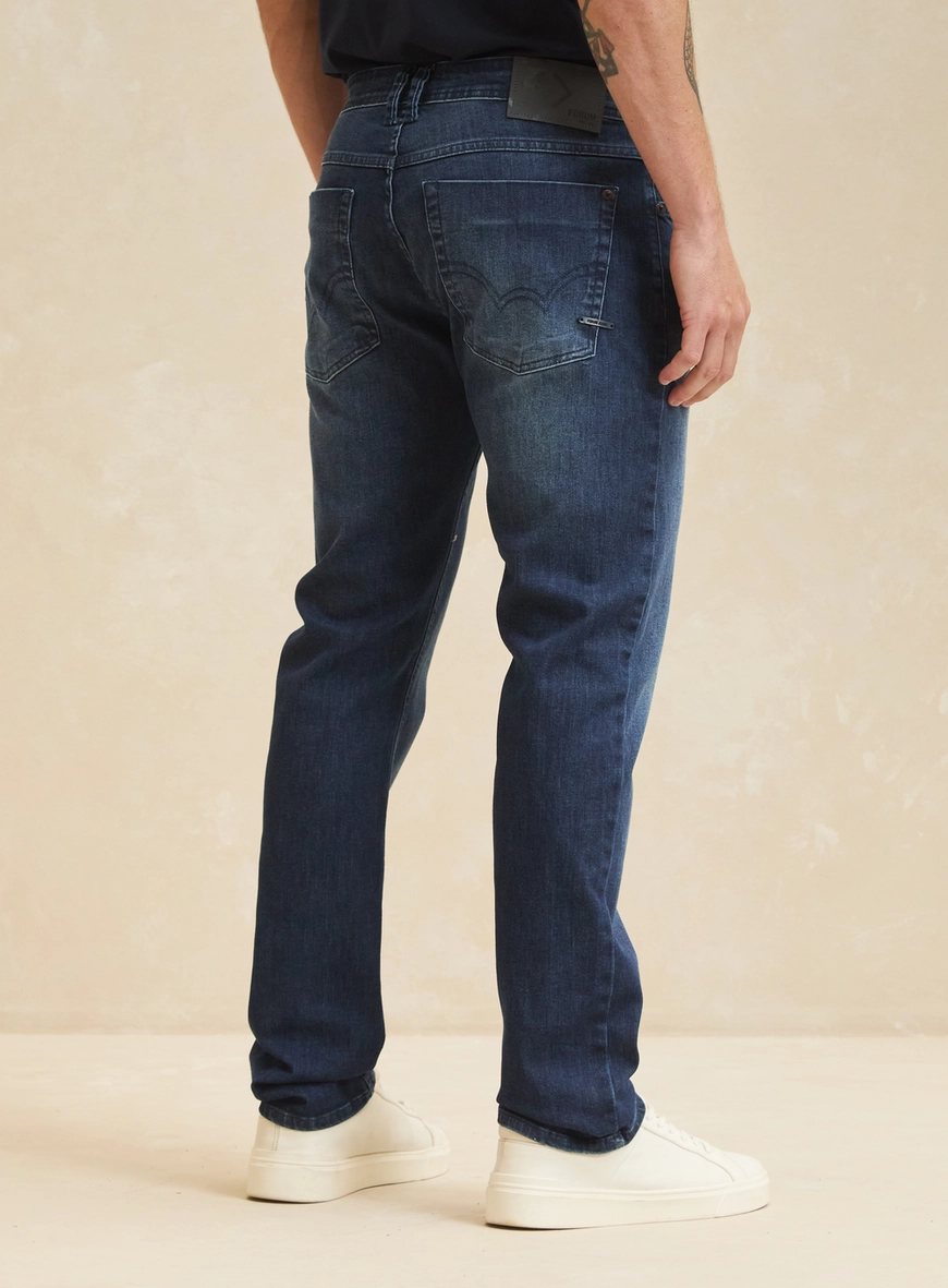 Calça Jeans Masculina Lavagem Média - Paul Slim Índigo 2