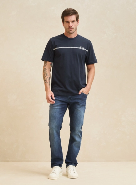 Calça Jeans Masculina Lavagem Média - Paul Slim