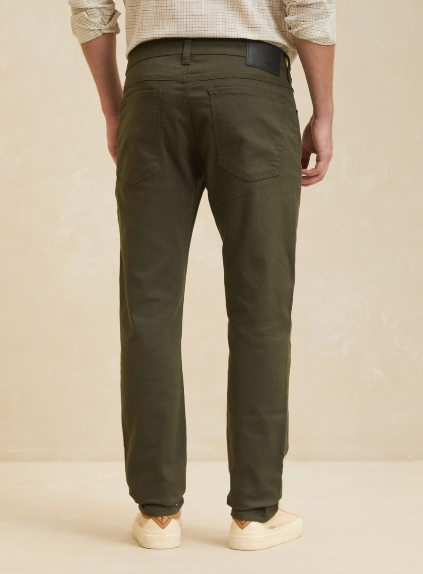 Calça Sarja Masculina - Paul Slim Verde 2