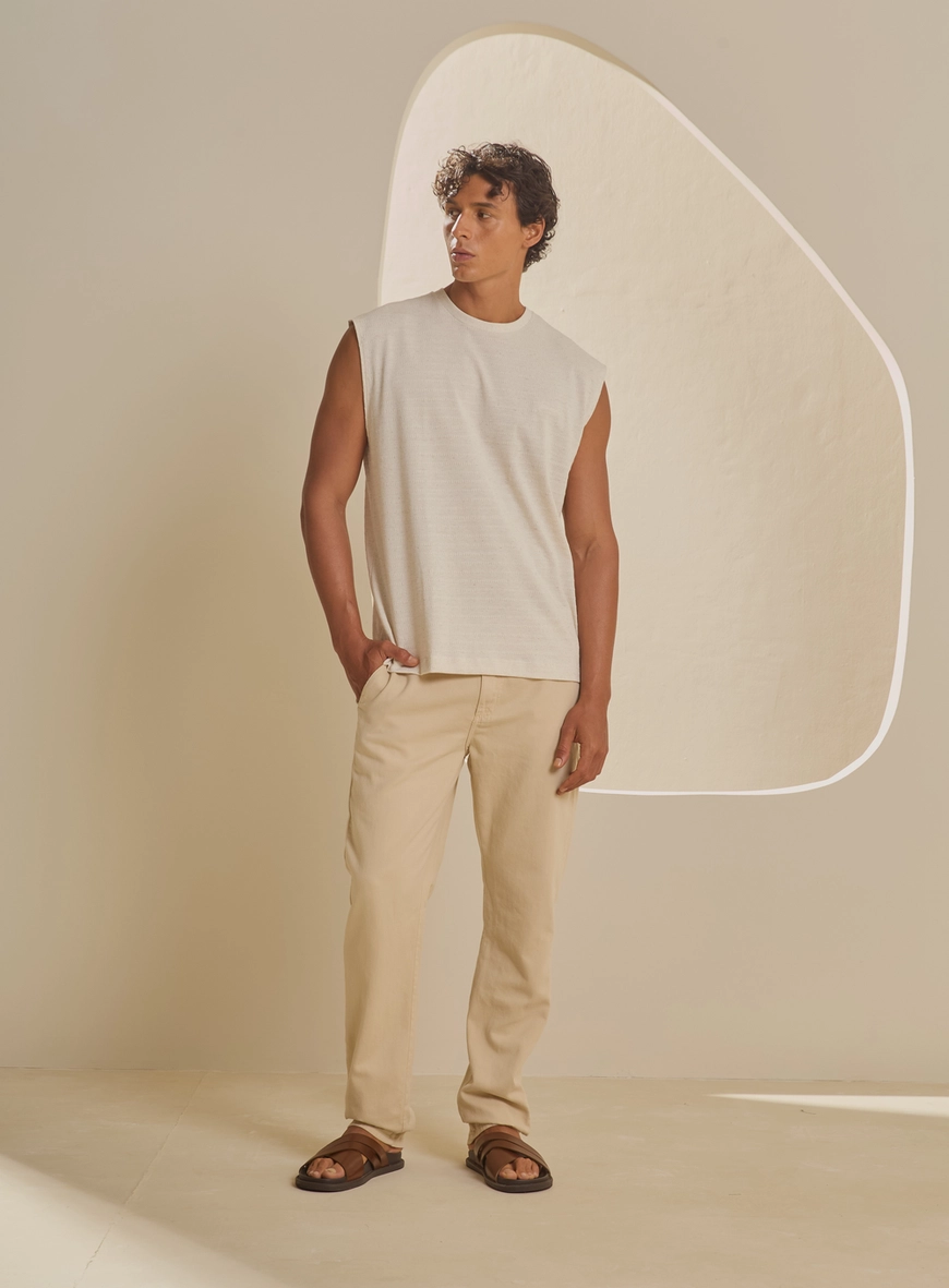 Calça Sarja Masculina - Vitor Bege