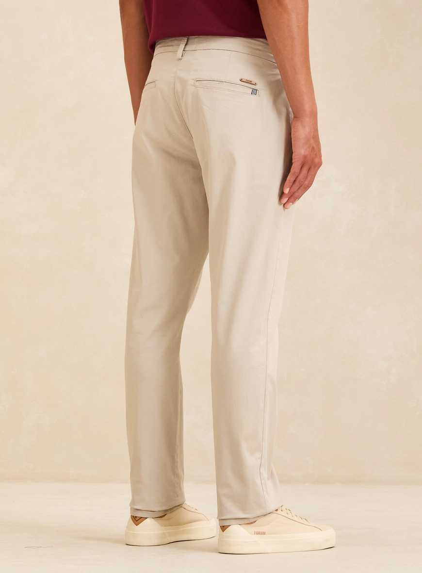 Calça Sarja Chino Masculina - Paul Slim Bege 2