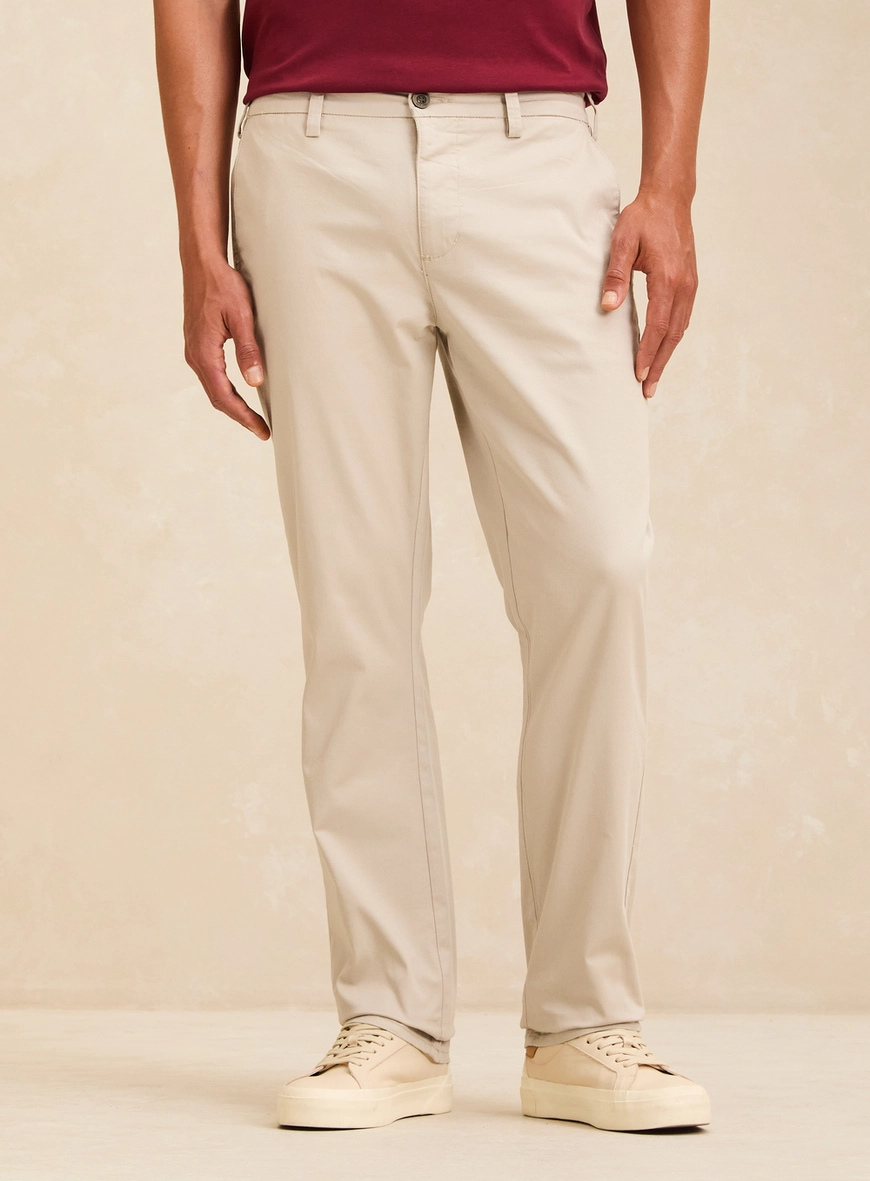 Calça Sarja Chino Masculina - Paul Slim Bege 3