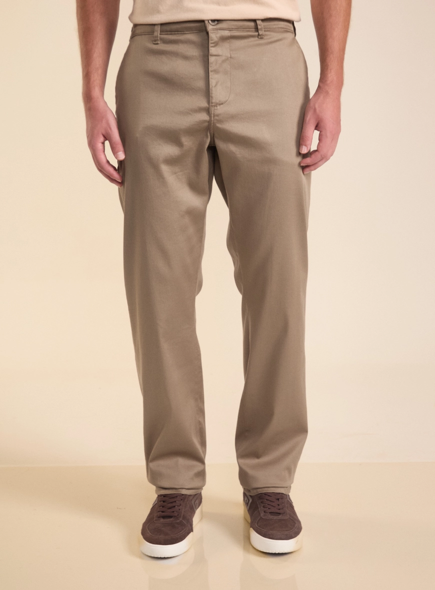Calça Masculina Chino Pima Touch Bege