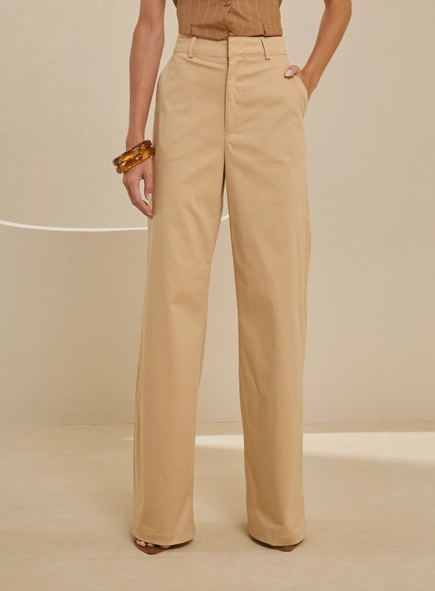 Calça Alfaiataria Feminina Wide Leg