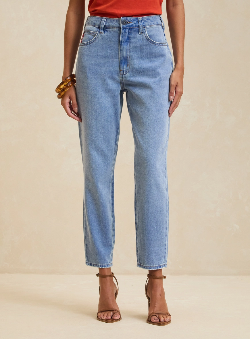 Calça Jeans Feminina Lavagem Clara - Lola Índigo 3
