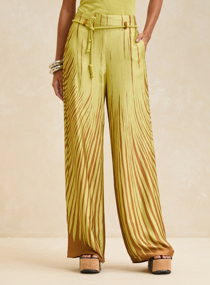 Calça Feminina Wide Leg - Selva Radiante Estampados 3