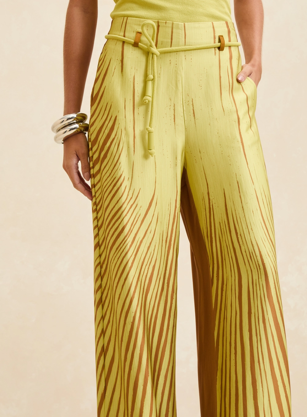 Calça Feminina Wide Leg - Selva Radiante Estampados 4