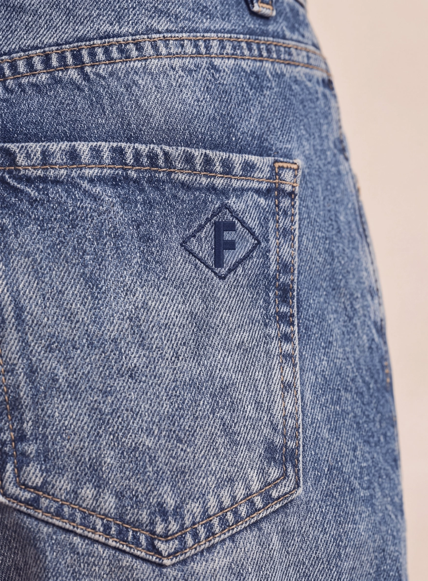 Calça Jeans Barrel Feminina Cintura Alta Índigo 4