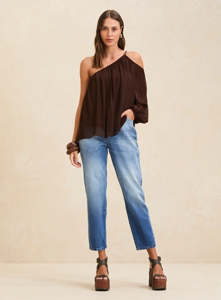Calça Jeans Feminina Lavagem Escura - Lola