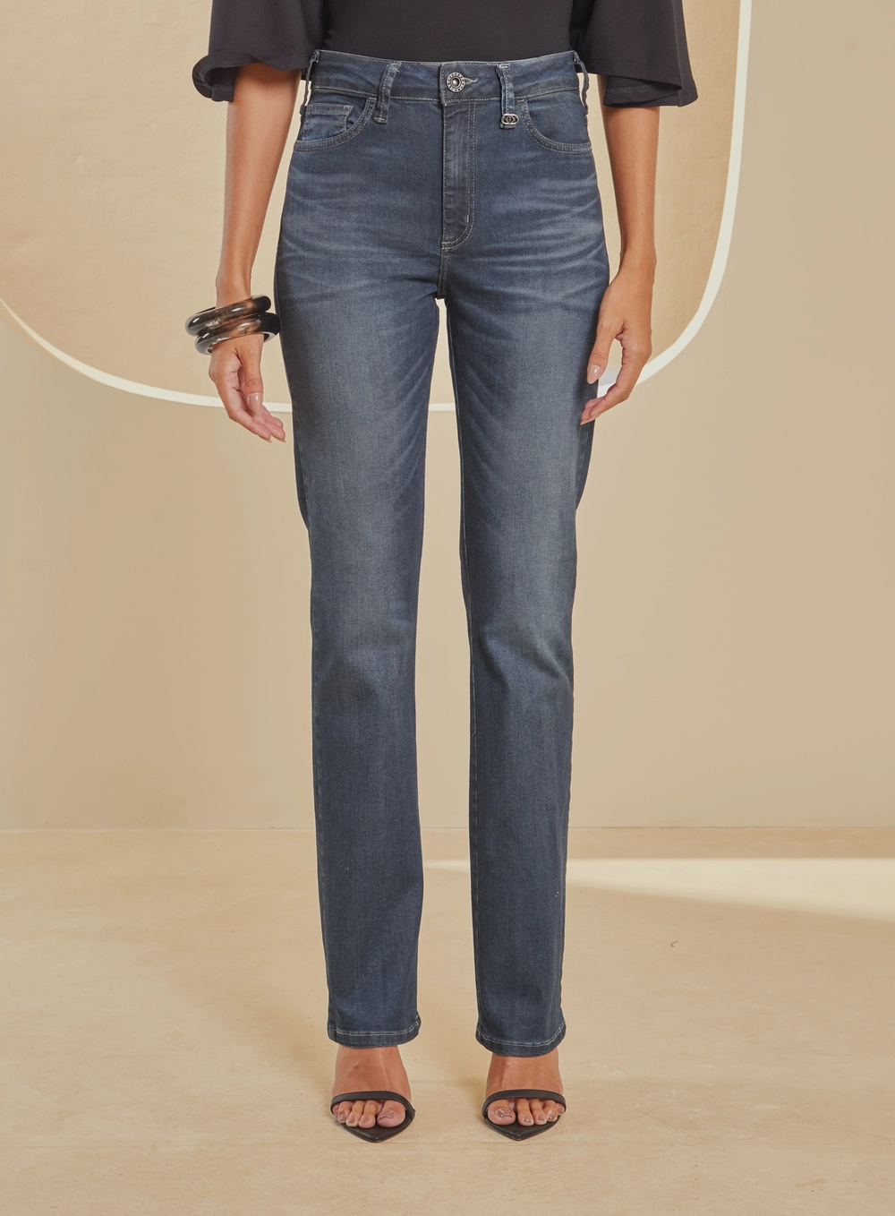 Calça Jeans Slim Lavagem Escura - Marisa Índigo 3