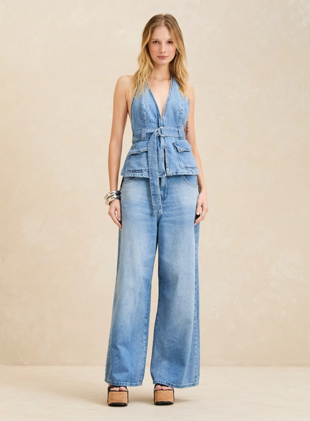 Calça Jeans Feminina Baggy - Thais