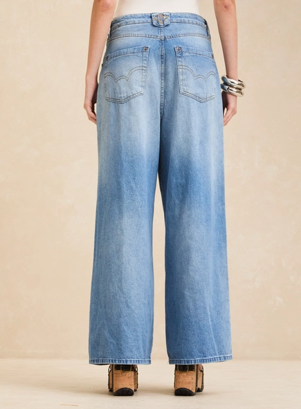 Calça Jeans Feminina Baggy - Thais